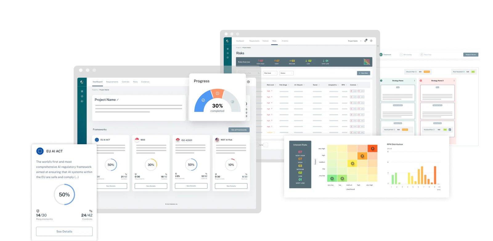 screenshot of Modulos AI Governance Platform
